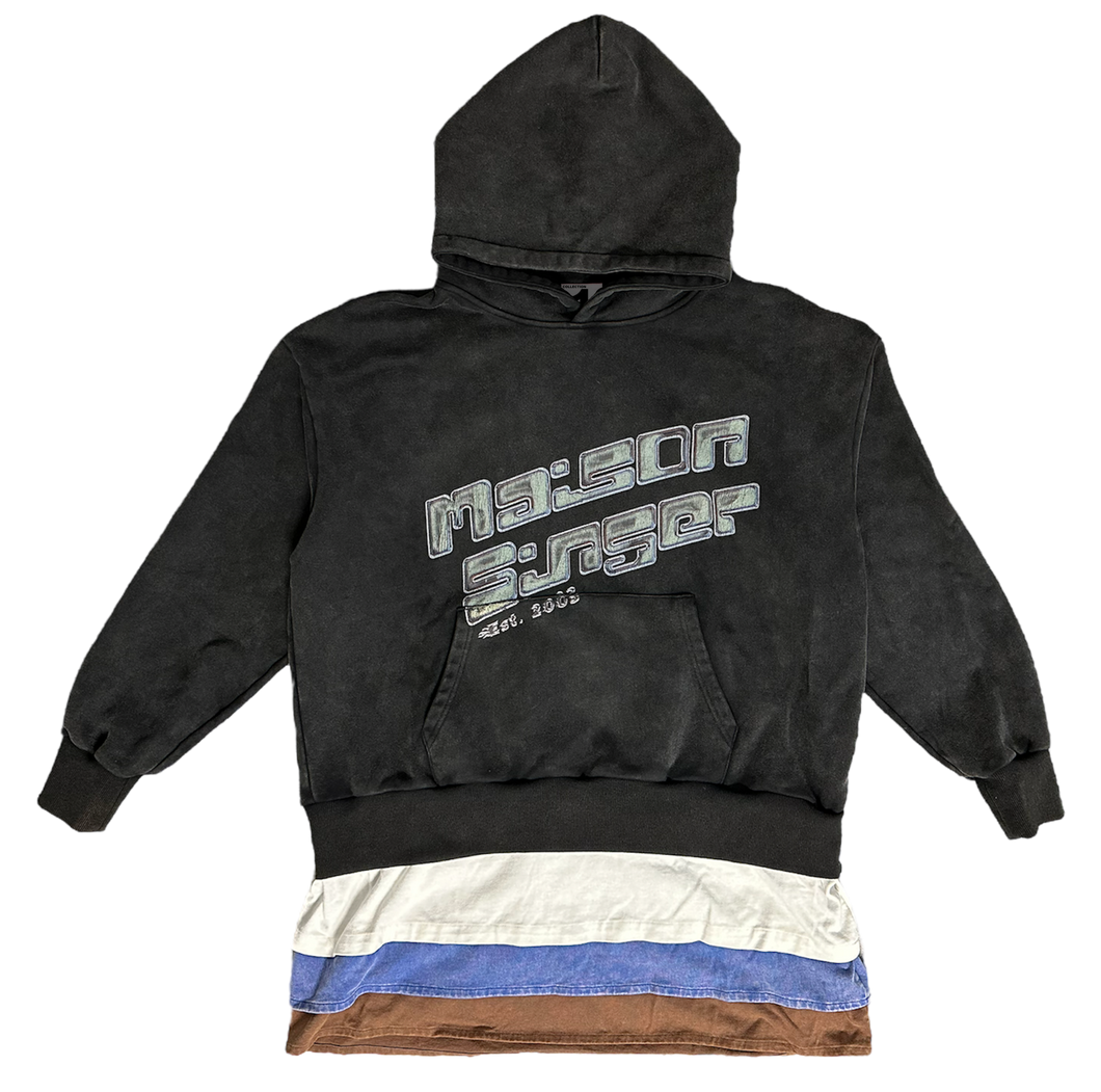 3 Tee Layered Hoodie